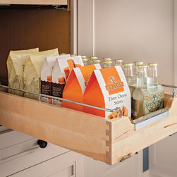 KraftMaid: Chrome Deluxe Roll-Out Tray - Kitchen Drawer Organizers