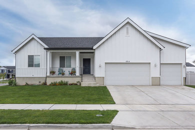 Inspiration for a country exterior home remodel in Salt Lake City
