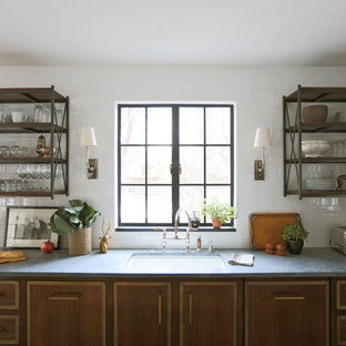 75 Beautiful Kitchen With Dark Wood Cabinets And Soapstone