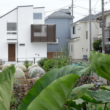 菜園の風景を取り込む家・T-HOUSE nerima 外観3