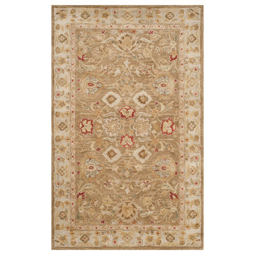 Safavieh Antiquity Collection AT822 Rug, Brown/Beige, 2'x3'