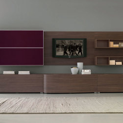 Modern Wall Unit Velvet 918 by Artigian Mobili Italy - $4,395.00 - Entertainment Centers And Tv Stands