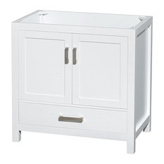 Sheffield Vanity, White, 36", No Countertop, No Sink