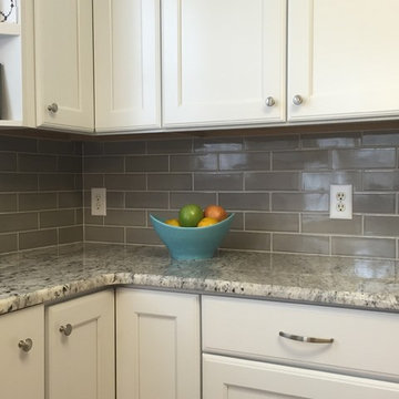 Rainstorm Crackle is the Perfect Gray for a Bright Kitchen