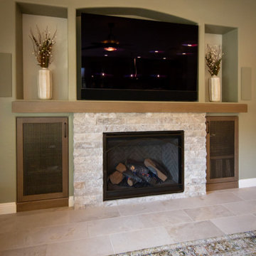 Timeless Traditional Kitchen & Fireplace