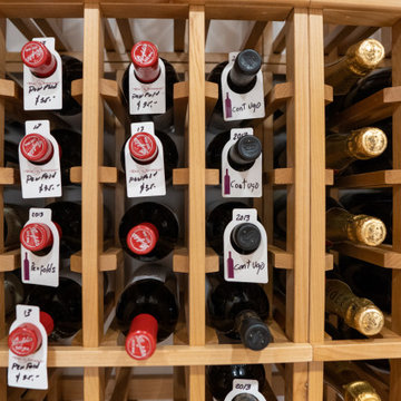 Residential Wooden Wine Rack Wine Labeling