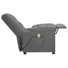 vidaXL Massage Chair Massaging Recliner Chair for Elderly Light Gray Fabric