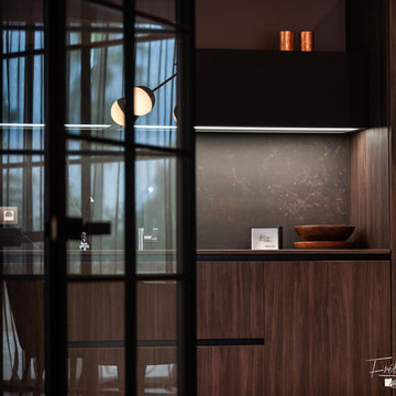Cuisine dans un appartement prestigieux à Cannes