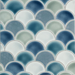 Small Fan Pattern A - Mosaic Tile