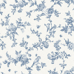 Dutton Toile - Navy