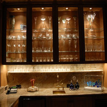 bar cabinet and (lighting)