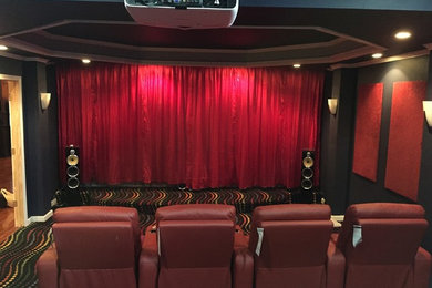 Home theater - modern home theater idea in DC Metro