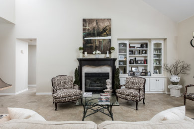 Elegant living room photo in Other