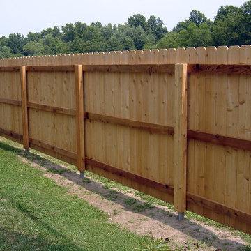 Dog-Ear Privacy Fence with PostMaster® Steel Fence Post System