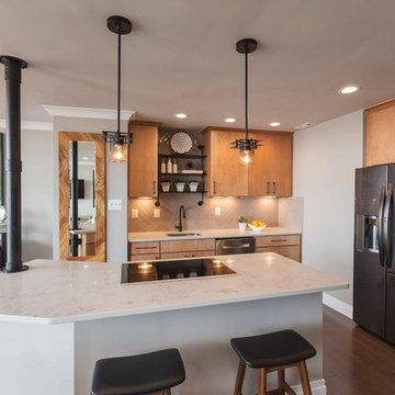 Warm Modern Meets Sophisticated Industrial