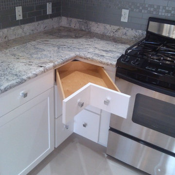 Rework and relacquer existing cabinets