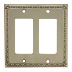 Cosmas - Cosmas Decorative Wall Plates/Outlet Cover, Satin Nickel, 44000 Series - Switch Plates And Outlet Covers