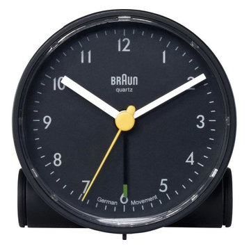 Braun Classic Alarm Clock, Black & White