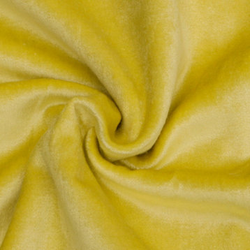 Yellow Cotton Velvet By The Yard, 54" Wide Velvet, Upholstery Fabric Fabric
