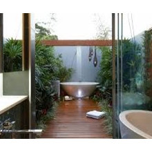 River House outdoor shower