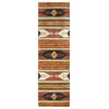 Southwest SU8156 Multi-Colored Southwest/Tribal Area Rug, Rectangular 8'x10'