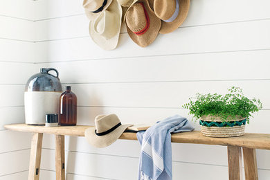 Example of a beach style entryway design in Los Angeles