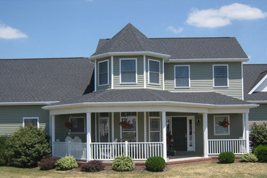 Example of a classic exterior home design in Other