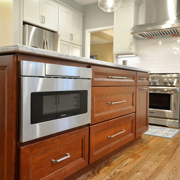 Two-finish Cherry and Maple Kitchen Design Fredericksburg, VA