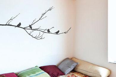 Sparrows On A Brand Wall Sticker
