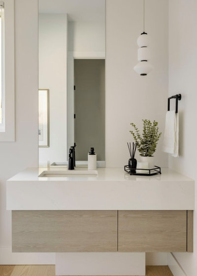 Contemporary Powder Room by Elle Cherie | Inspired Interiors