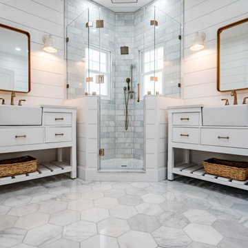 Downingtown Modern Farmhouse Master Bathroom