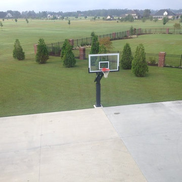 Garrett B's Pro Dunk Diamond Basketball System on a 50x42 in Grimesland, NC