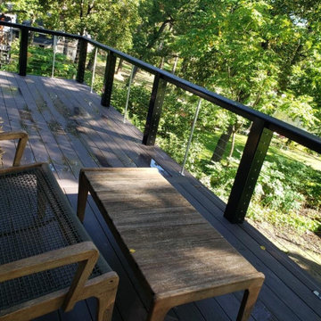 Cable Rail & Azek Hickory Decking