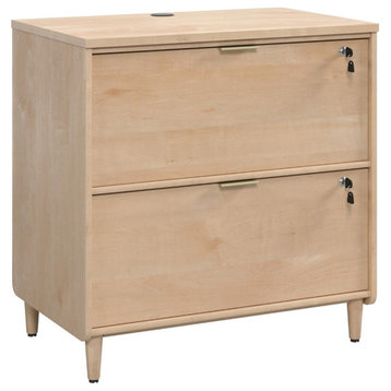 Pemberly Row Contemporary Engineered Wood Lateral File in Natural Maple