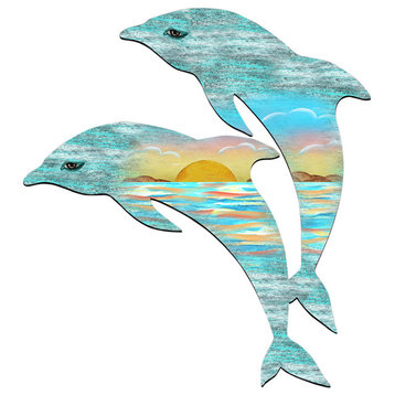 Dolphins Scenic Door Hanger