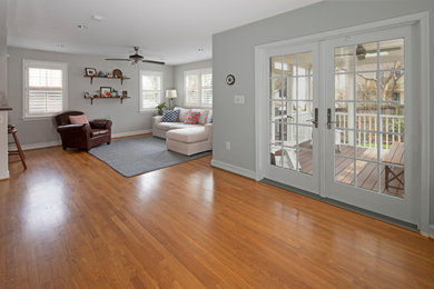 Example of a classic family room design in DC Metro