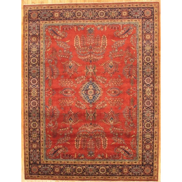 Pasargad AZ Collection Hand-Knotted Lamb's Wool Area Rug, 3'11"x6'2"