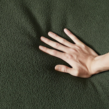 Olive Green Boucle Sofa Perth