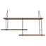 Link Shelving System, Walnut and Black