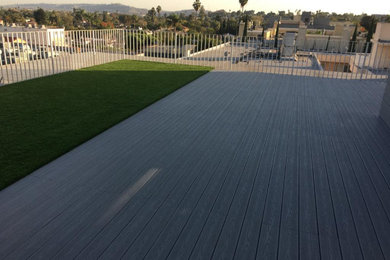Inspiration for a mid-sized rooftop deck remodel in Los Angeles