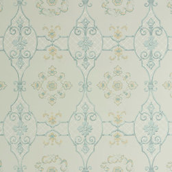 Delft: Aquamarine - Wallpaper
