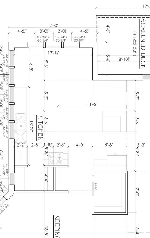 Kitchen island design help please!