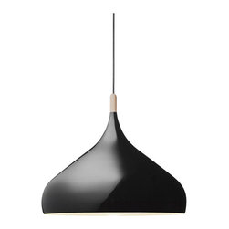 Replica BH2 Metal Wood Pendant Light - Black - Pendant Lighting