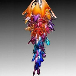Corona Blown Glass Chandelier - Chandeliers