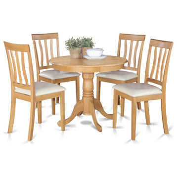 5 Pc Kitchen Table Set -Small Kitchen Table Plus 4 Dining Chairs