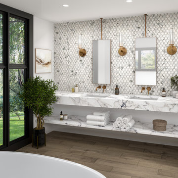 Organic Modern Bathroom