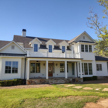 Farmhouse Style Custom Home Design Exterior Close-Up