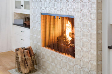 Decorative Tile Fireplace
