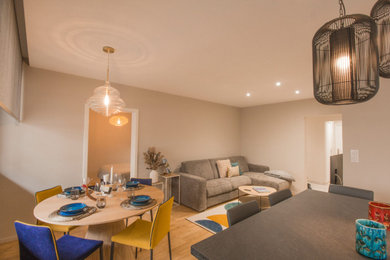 Idées déco pour une salle à manger moderne.