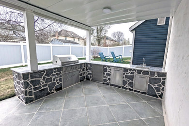 Underdeck Patio, Outdoor Kitchen, and Firepit